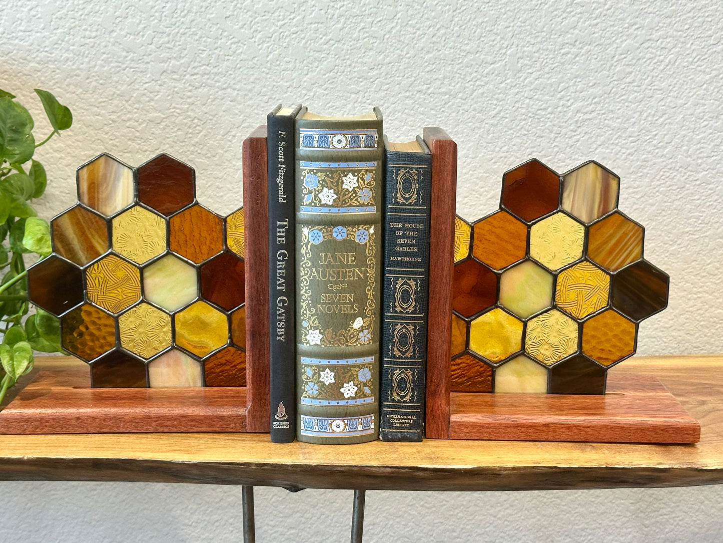Honeycomb Bookends